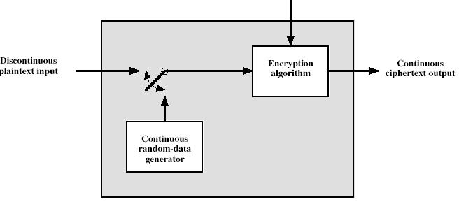 Defense against traffic analysis link encryption obscures header details but