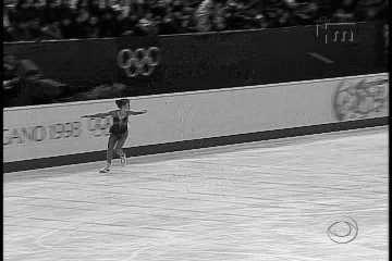 There is one interesting caveat in the Lipinski sequence: on a few occasions, the camera is switched, and the skater appears at a different location with a different background.