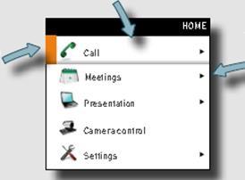 Example showing a sub menu displayed by pressing the right arrow key. Virtual Keyboard In addition to using the keypad on the remote control you can also use the virtual keyboard.