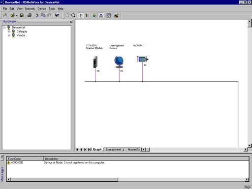 The network will be scanned and the screen will build the online configuration as shown in Figure 4.