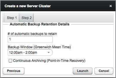 Click the Next button to continue to the Step 2 tab (shown in Figure 4.2). Figure 4.2 - Specify backup information on the Step 2 tab.