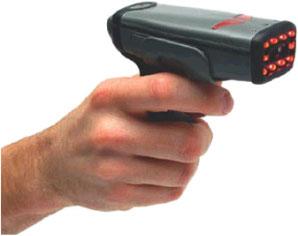 The MAH 200 is available as a palm-held unit or users may purchase a clip-on pistol-grip handle. The palm held unit features left and right triggers.