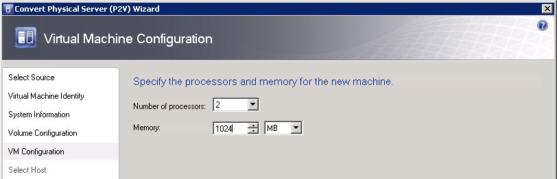7. Define the processors, memory, disk, network, and any additional