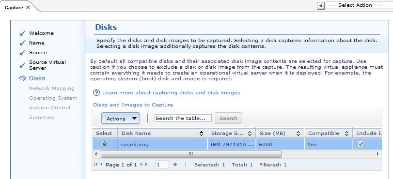 In the Disks window, specify the virtual appliance disk settings, as shown in Figure 3-83.