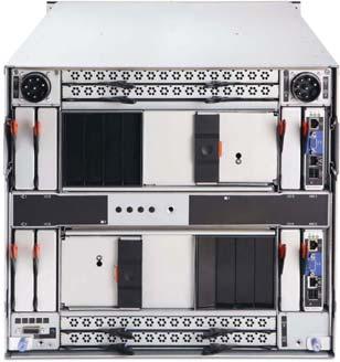 (optional) USB ports 10U unit Full-wide compute node occupying two bays Information panel 13 3 1 14 IBM Flex System Enterprise Chassis 4 2 Figure 1-2 Front view of the BladeCenter H chassis and the