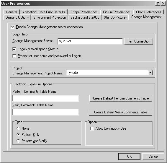 A Quick Start: Configuring ifix with Integrated Change Management Step 3: Set ifix User Preferences In the following steps, in the ifix User Preferences dialog box on the Change Management Server
