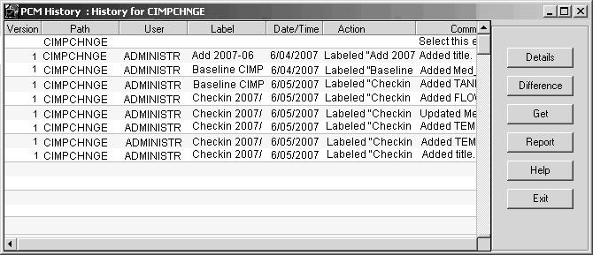 Quick Tour: Using Change Management Features in CIMPLICITY You must be logged into the Proficy Change Management Server in order to view the Change Management commands from the right-click menus.