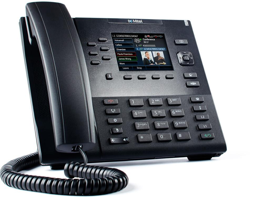 Mitel 6867 SIP Phone The Mitel 6867 SIP provides remarkable HD wideband audio and an enhanced speakerphone that utilizes advanced audio processing to achieve richer and clearer conversations.