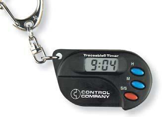 00% Traceable Pocket Timer Quick and effortless operation delivers quartz-crystal accuracy Features: key-chain, count up/down, time in/out,