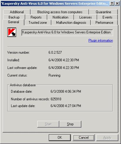 276 Kaspersky Anti-Virus 6.0 for Windows Servers Enterprise Edition Figure 103.