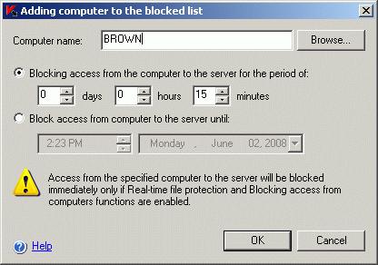 96 Kaspersky Anti-Virus 6.0 for Windows Servers Enterprise Edition Attention!