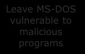programs MS-DOS layer structure.