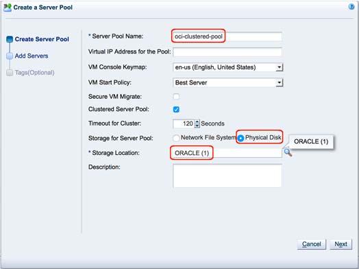 4. On the Add Servers page, add the Oracle VM Server instance (only one can be added) to the Selected Server(s) area.