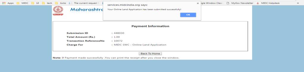 Step 5: Make the payment via the payment gateway.