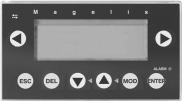Functions, description 1 Operator dialogue terminals 1 Magelis compact display units Functions XBT N compact display units have, on the front panel, function keys and service keys (according to