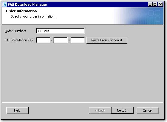 Creating SAS Software Depots 21 10 Verify the list of SAS products in your order.