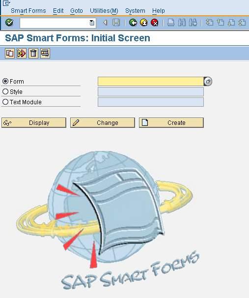 PROCEDURE FOUR: Using the Printronix DEVICE TYPE Device type YPTP7PG1 can only be used with Smart Forms generated output. Smart Forms can be accessed using transaction code SMARTFORMS.