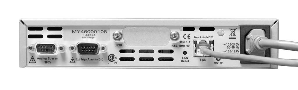 standard 50-pin cables or connector kits Optional GPIB Built-in Ethernet