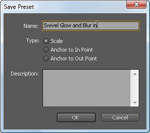 The preset appears in your Custom Preset folder.