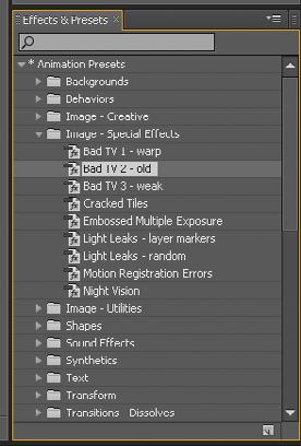 3 You will be prompted to name the new After Effects project. Name it writers bad tv.aep in the Lesson 19 folder, and click Save.