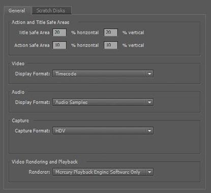 Specifying project settings To specify project settings for your Premiere Pro project, do the following: 1 Launch Adobe Premiere Pro CS5. The startup screen appears.