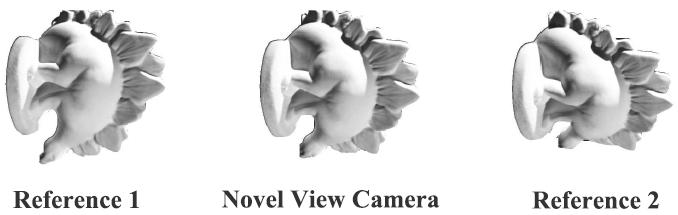 322 M-H. Chia et al. Figure 11 Novel view camera and reference cameras that only high quality novel view images are produced, and not necessary the precise 3D model.