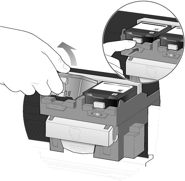 To avoid damaging the printer, remove an ink cartridge only when a replacement is available.
