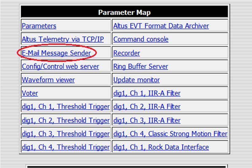 Select the E mail message sender module: Set the parameters to send messages. Note, I have only needed to set the following things: Not using the KMI relay Specify the mail host (mail.kmi.