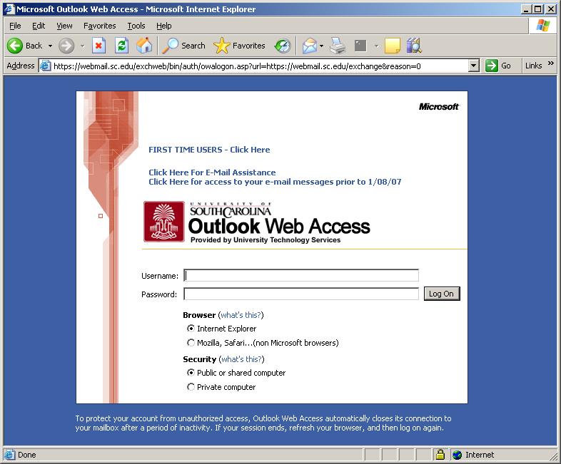Outlook Web Access A version of Outlook is available online at
