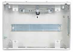 DCORA - DISTRIBUTION BOARDS Common Distribution Board Base - SPN Range SPN 4, 6, 8,12 & 16W Color Regal Grey Specification 8623 Features during plastering Dimensions (in mm) C B A 84 3 No.