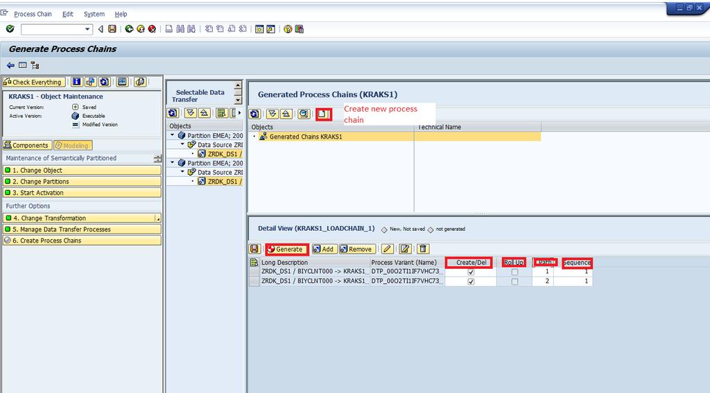 9. Properties like add create/delete indices, rollup, sequence and path of the variants can be specified.