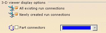 Run connections Click to select the check boxes to set the connection and