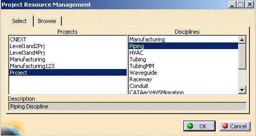 Using the PRM Command This task shows how you can select a project for your session. 1.