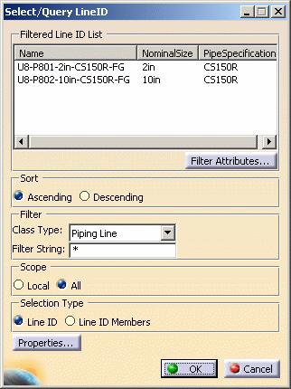 Select/Filter Line IDs This task shows you how to select a line ID or its members, and to filter for line IDs.