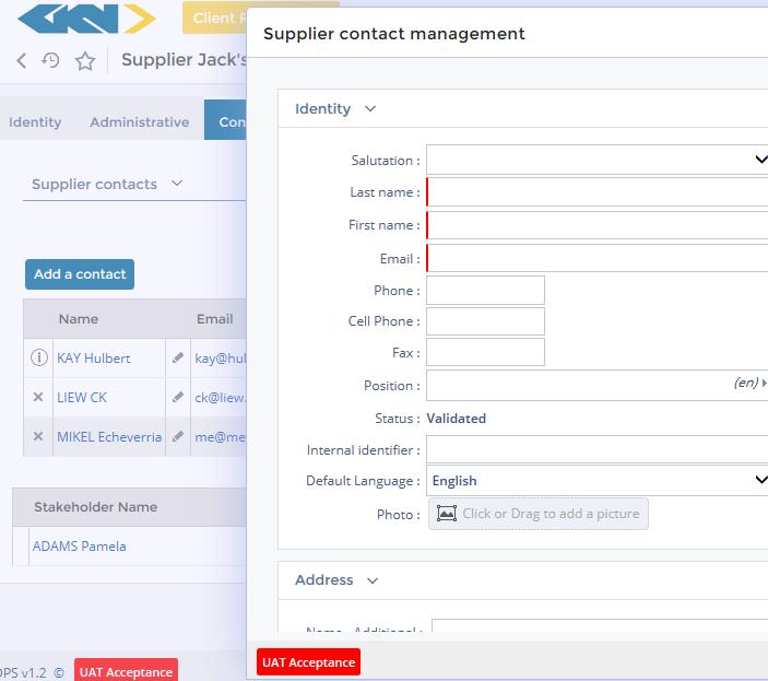 Creating additional contacts cont. 1.