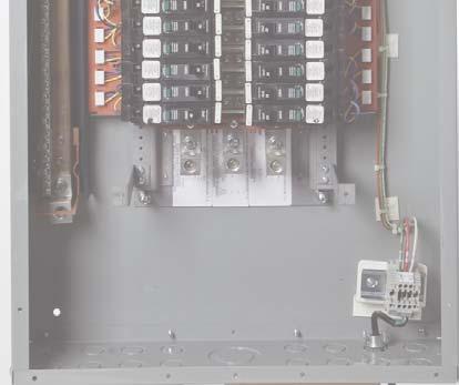Prior to mounting the enclosure, locate and cut an access hole (or holes) of appropriate size along the edge of the enclosure in the high voltage section to accept the incoming line voltage panel