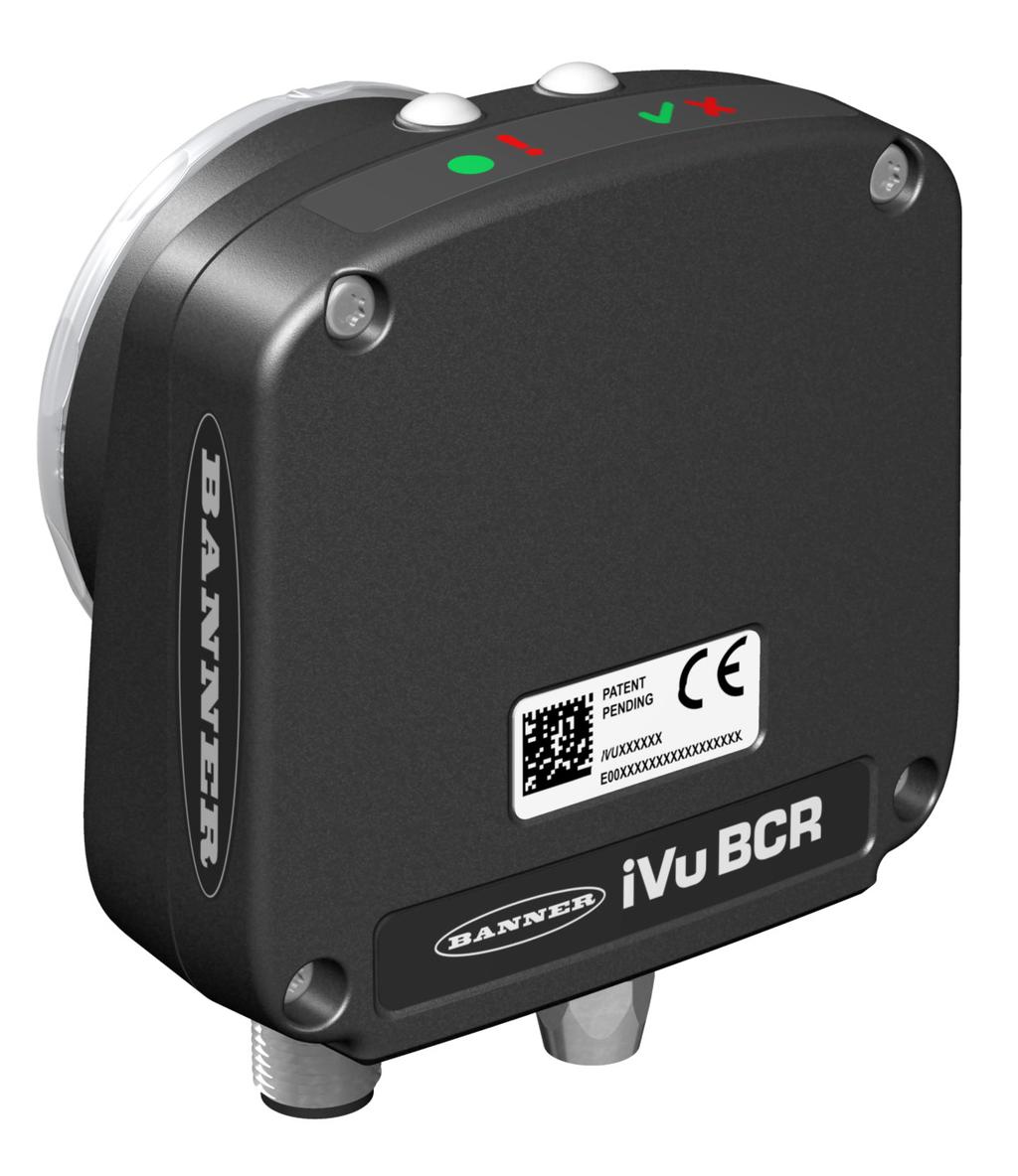 ivu Barcode Reader (BCR) Image Sensor for use with a Remote Display Datasheet The ivu Series Barcode Reader (BCR) sensor package consists of lighting, sensor, and lens.