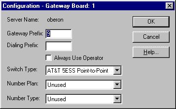 5. Specify the Gateway Prefix that LiveLAN users and LiveManager will use to direct a call through a LiveGateway. This number is the same for all LiveGateways on the network. 6.