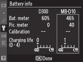 AA Battery Settings To ensure that the camera shows the correct battery level when AA batteries are used, choose the appropriate setting in