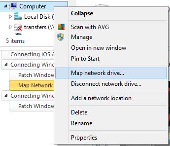Connecting Windows 7+ Windows 7 and beyond systems have a distinct advantage over Windows XP systems in that they allow mapping webdav folders as network drives.
