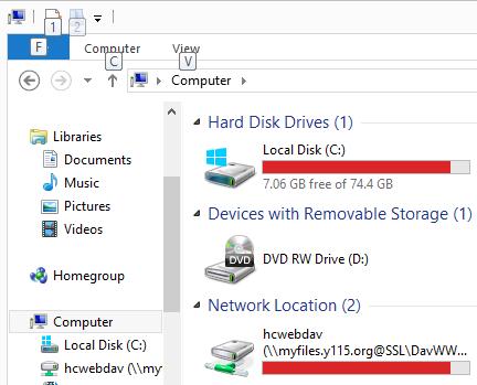 You can now open work folders from home like you would any other drive. Connecting Windows XP Windows XP, at the time of this writing, is unable to map an internet shared drive.