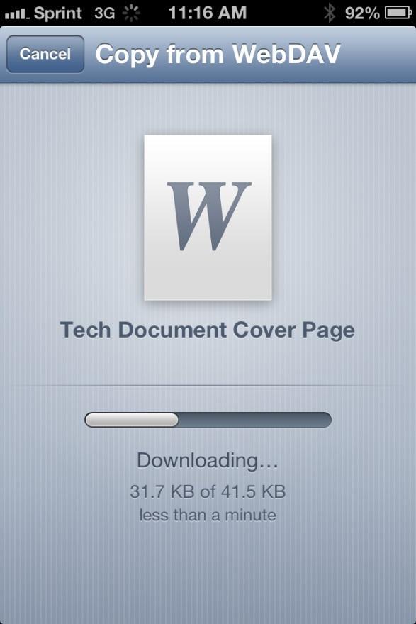 Browse to the folder with your document and open it.