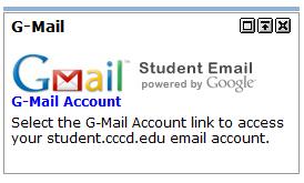 How do I access my student G-mail account? - Your campus email address is the same as your MyOCC account username with @student.cccd.edu after it.