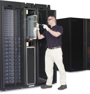 > Placing the unit in the row of racks moves the source of cooling closer to the heat load.