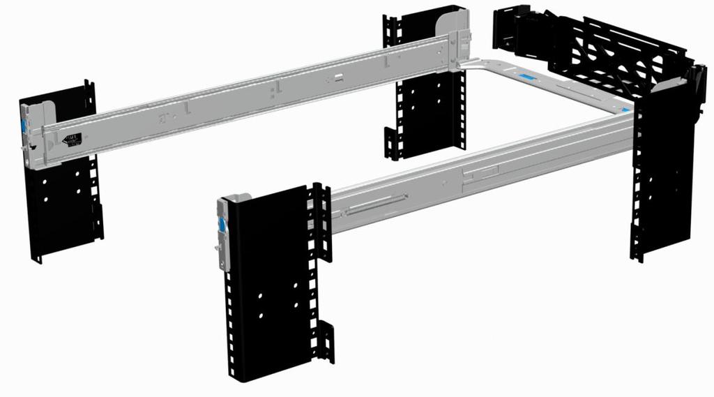 Both rails have a new slim rail design that supports the wide system chassis.