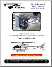 Nose Mount UltraMedia RS For Bell Jet Ranger / Long Ranger 206 & 206L Series