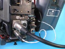 Note: When utilizing a RECORDER SEPARATION KIT route the main control cable from the camera to the recorder along the same path as the Nose Mount Cables (as seen in the INSTALLATION