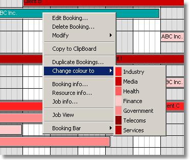 Working with bookings 4. Click on 'OK' to accept your changes to the current booking. Amendments through this booking details dialog will be automatically reflected in the wallchart.