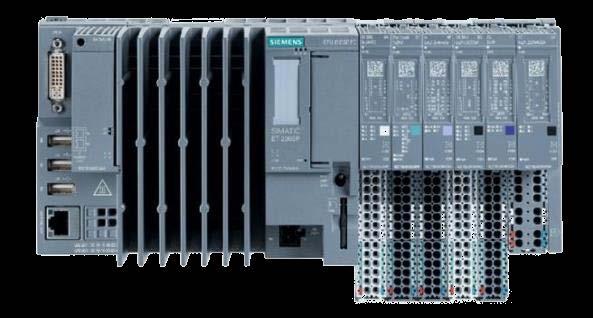 SIMATIC ET 200SP Intelligence in the I/O with the distributed controller S7-1500 in ET 200SP design: The controllers can be configured with the TIA