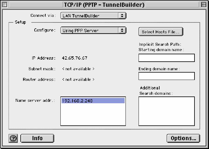 Figure 3-68. TCP/IP (PPTP - TunnelBuilder) Dialog Step 2.